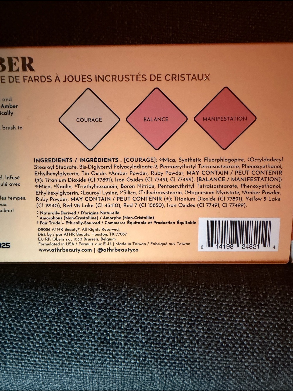 Athr Beauty Courage, Balance & Manifestation Blush Trio - Pink Shades